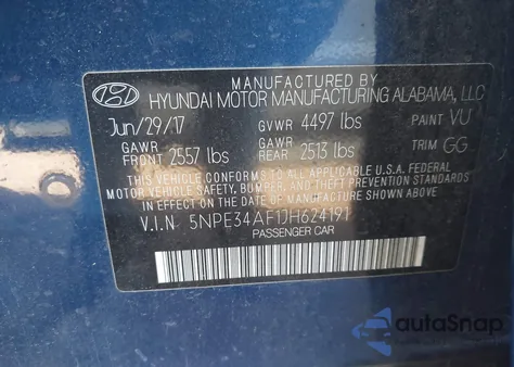 2018 Hyundai Sonata Sel from USA, damaged, VIN 5NPE34AF1JH624191